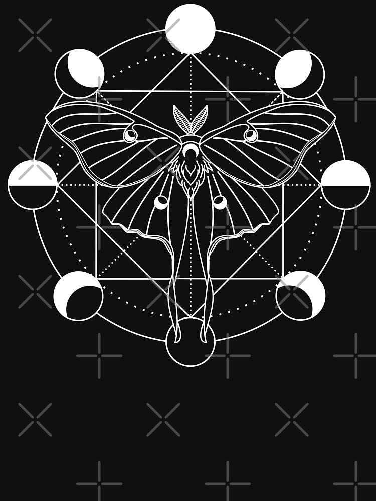 Luna Moth Moon Phase by RavenWake T-Shirts, Hoodie, Sweatshirt | BlankRebels.com (Image 3)