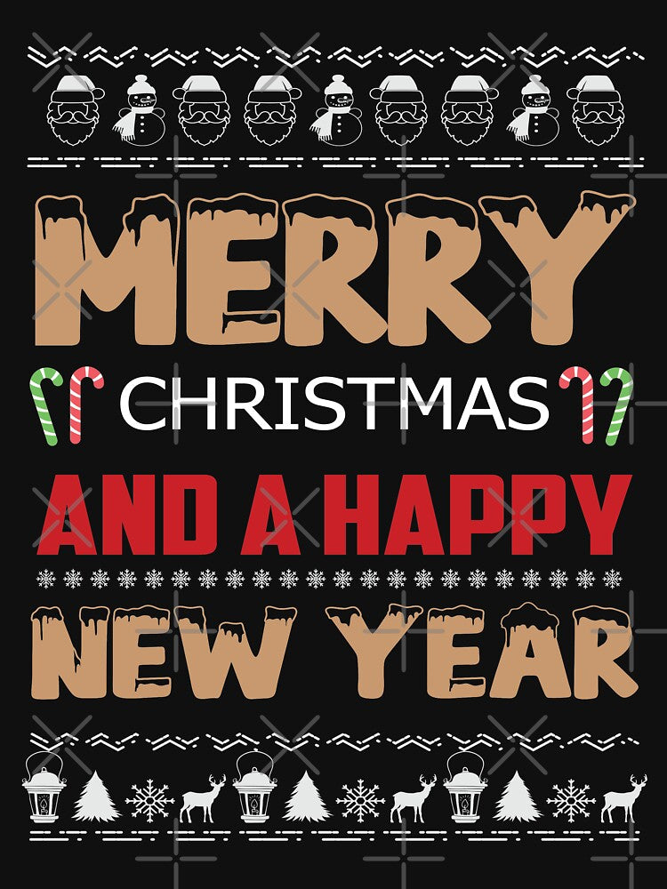 Merry Christmas And A Happy New Year - Christmas Time by Delandor T-Shirts, Hoodie, Sweatshirt | BlankRebels.com (Image 3)
