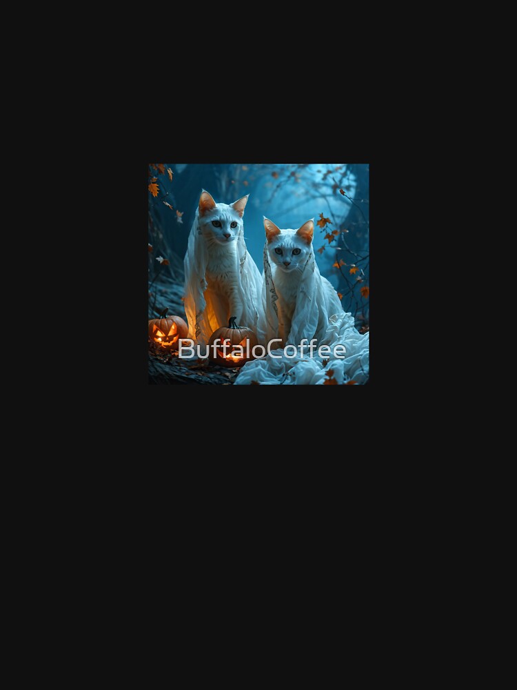 Ghost Cats for Halloween by BuffaloCoffee T-Shirts, Hoodie, Sweatshirt | BlankRebels.com (Image 3)