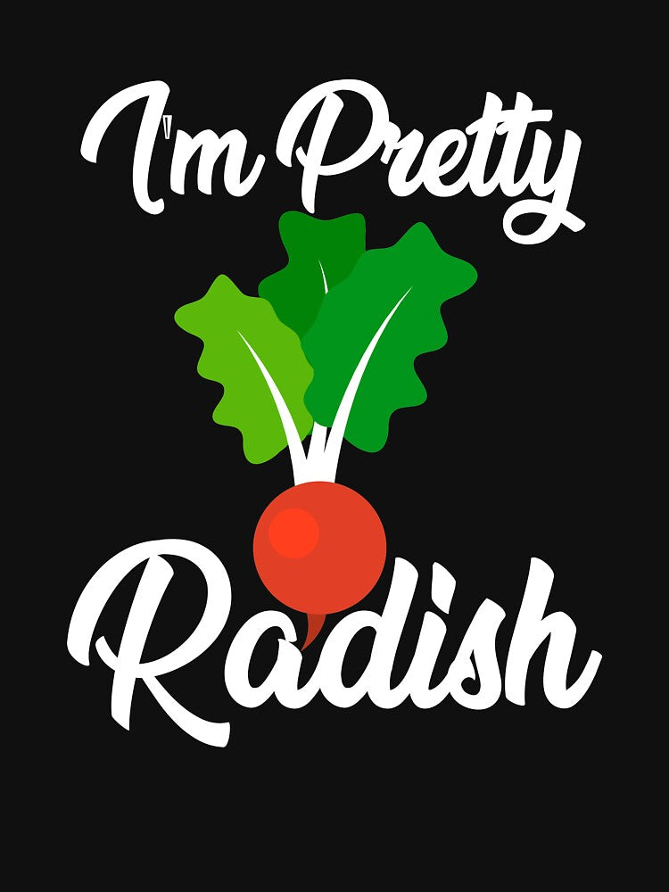 I'm Pretty Radish, Funny Vegetable, Vegan Vibes by Designs4Less T-Shirts, Hoodie, Sweatshirt | BlankRebels.com (Image 3)