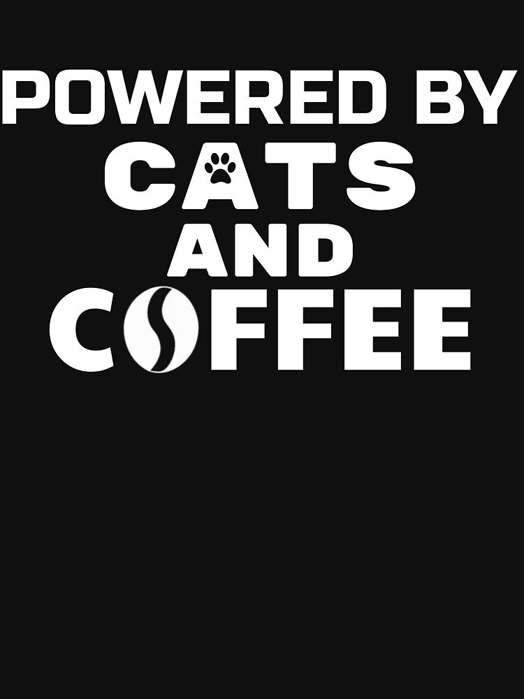 Powered By Cats And Coffee by Goat Family Des T-Shirts, Hoodie, Sweatshirt | BlankRebels.com (Image 3)