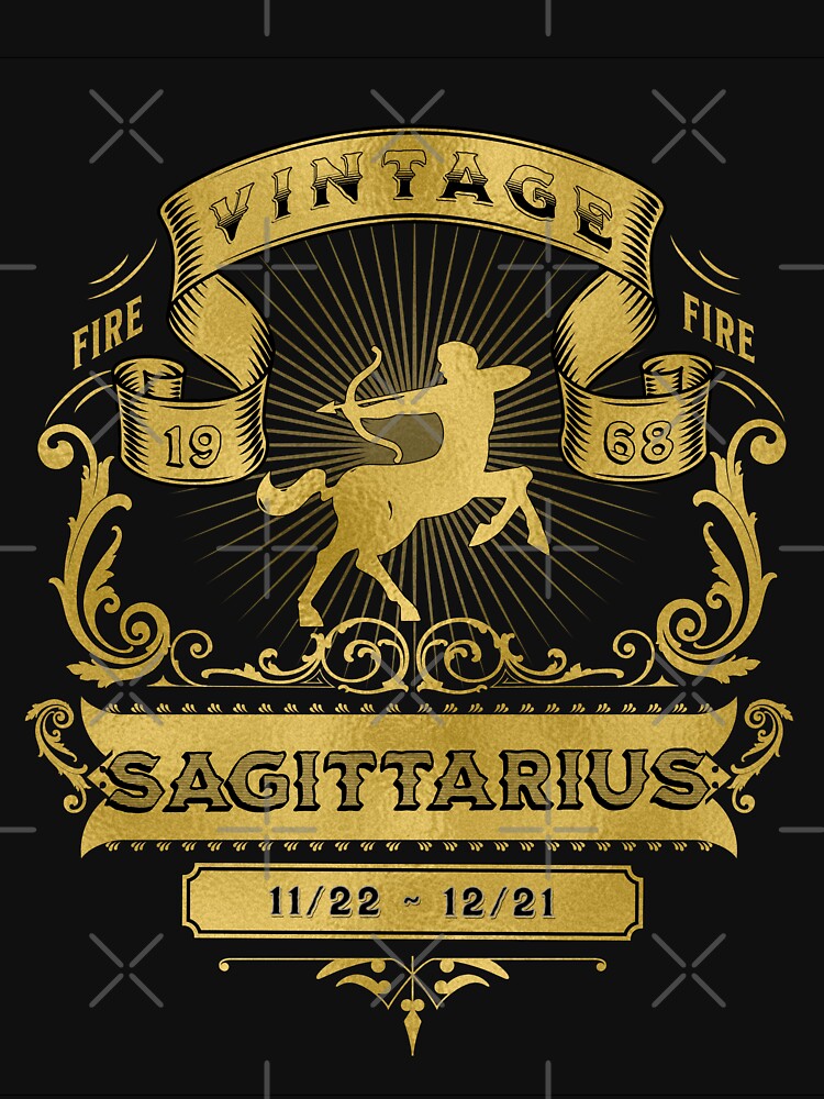 The Zodiac Sign of Sagittarius Golden Vintage 1968 by rhombusOnion T-Shirts, Hoodie, Sweatshirt | BlankRebels.com (Image 3)