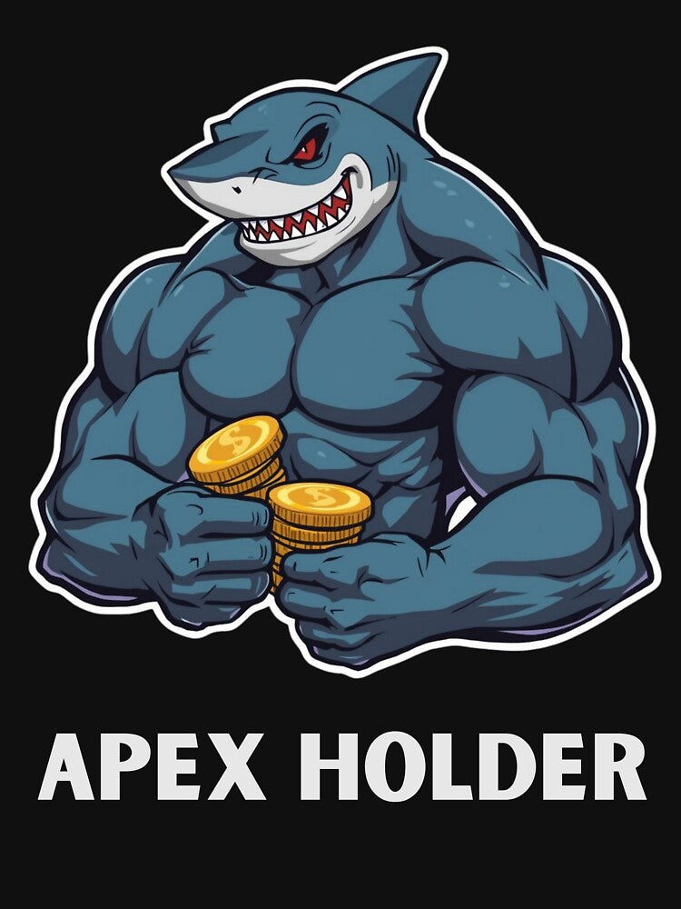 Apex Holder Shark Crypto Gym Meme Shirt by LintonGriffin Hoodie, Sweatshirt | BlankRebels.com (Image 3)