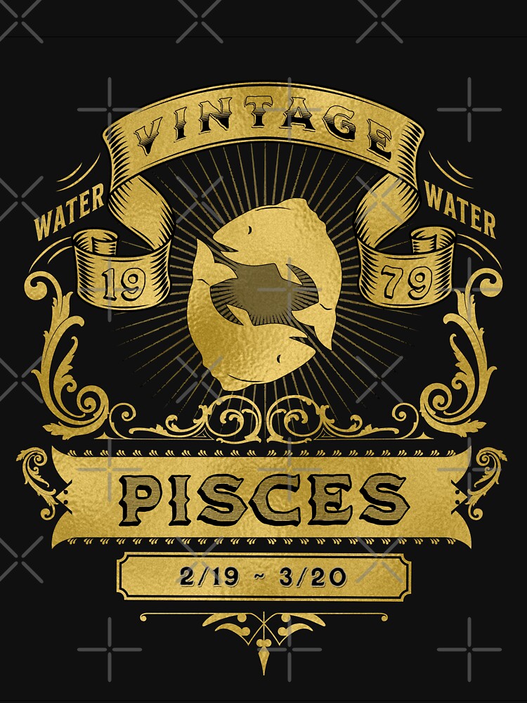 The Zodiac Sign of Pisces Golden Vintage 1979 by rhombusOnion T-Shirts, Hoodie, Sweatshirt | BlankRebels.com (Image 3)