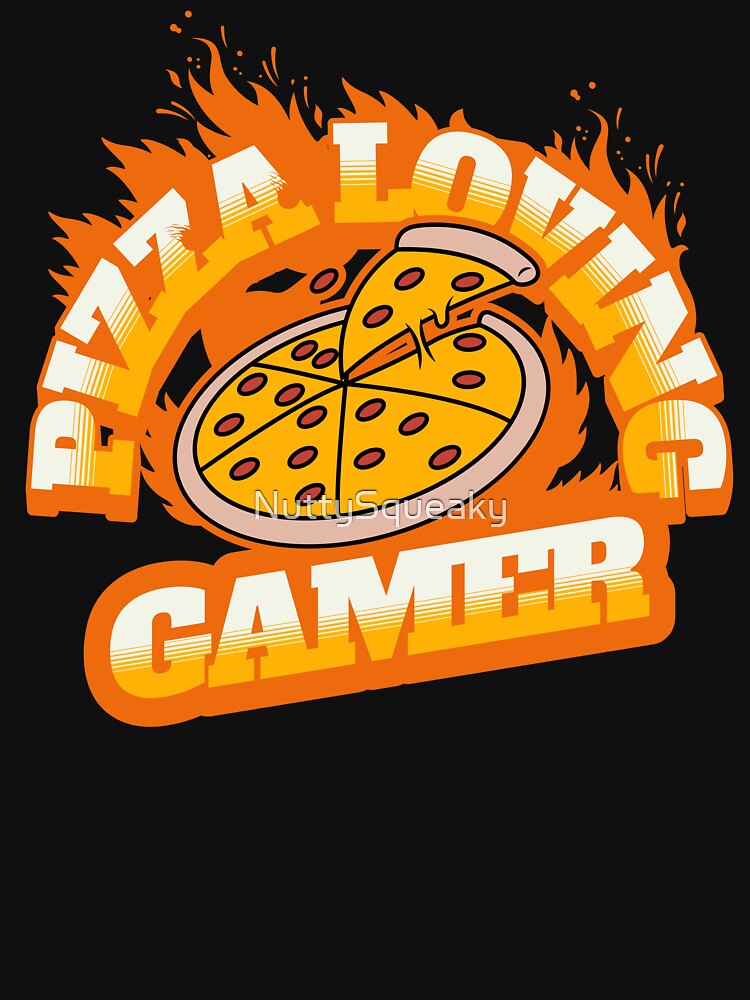 Pizza Loving Gamer by NuttySqueaky T-Shirts, Hoodie, Sweatshirt | BlankRebels.com (Image 3)