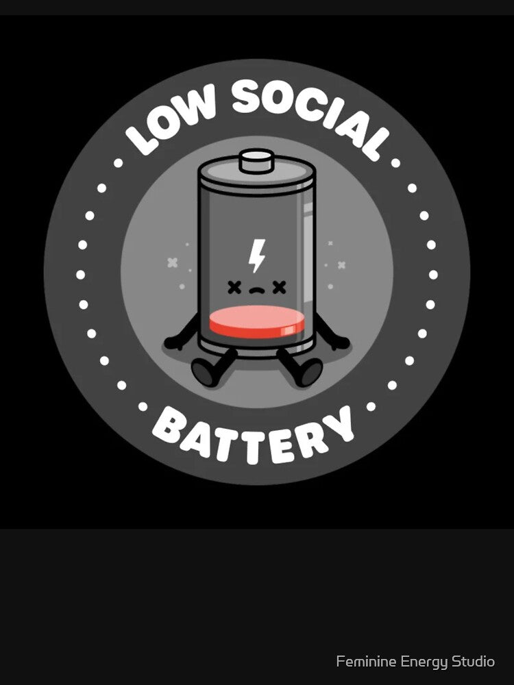 Social battery by Feminine Energy Studio T-Shirts, Hoodie, Sweatshirt | BlankRebels.com (Image 3)