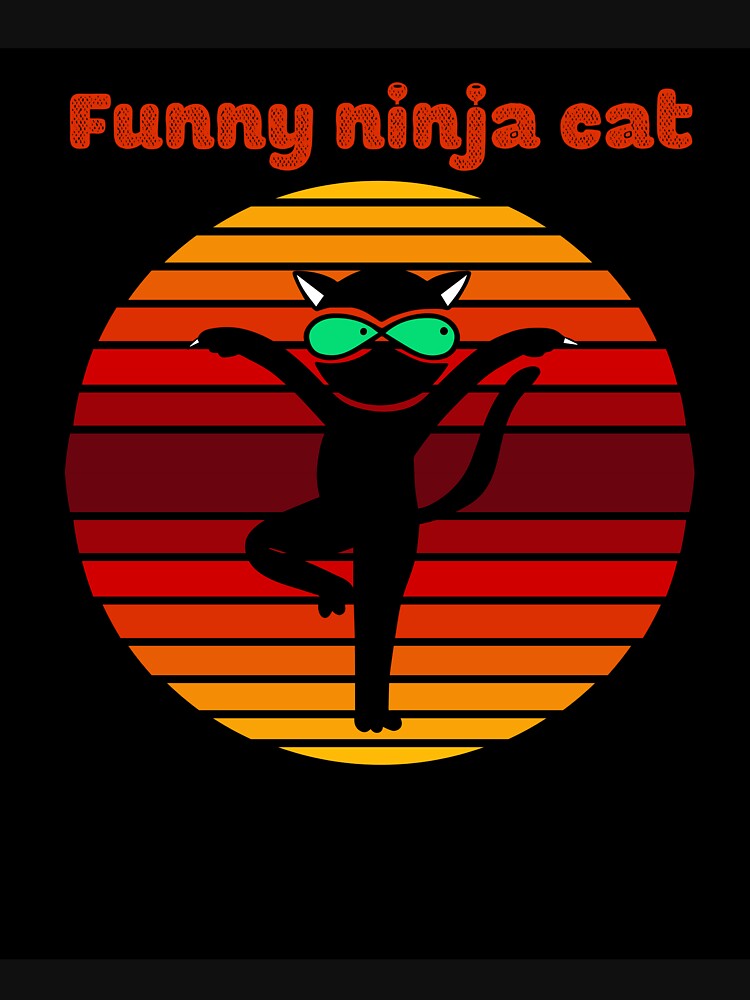 Funny ninja cat by azizbenmed