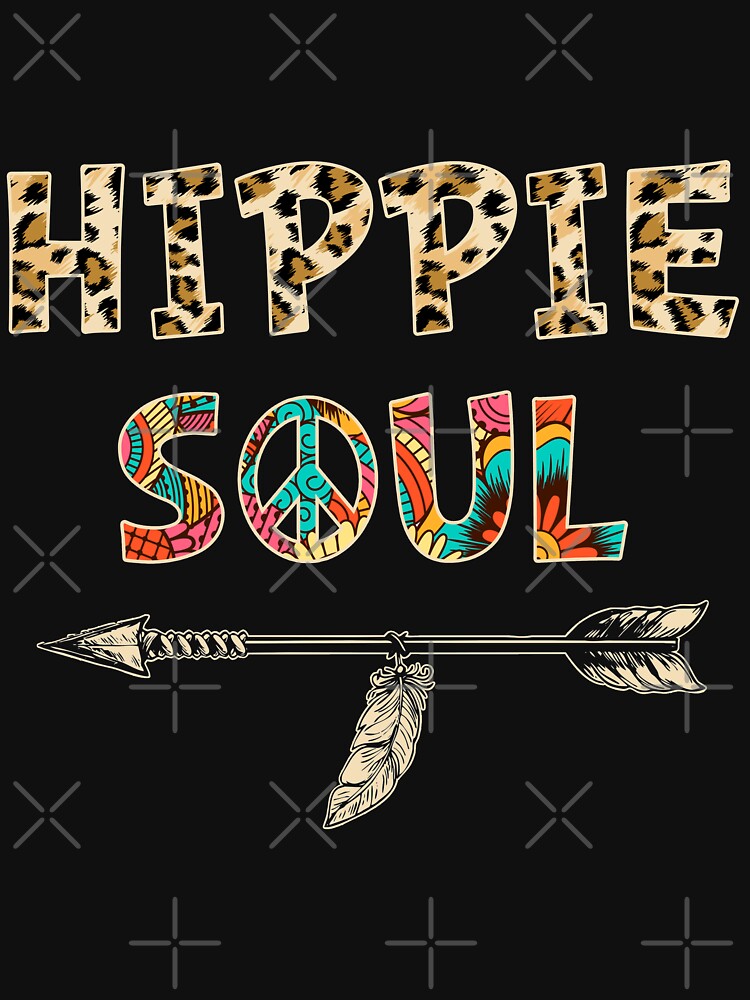 Best Hippie Soul Themed Shirt Peace Love Leopard Hippie Girl Birthday Mothers Day T Shirt by tuanitus