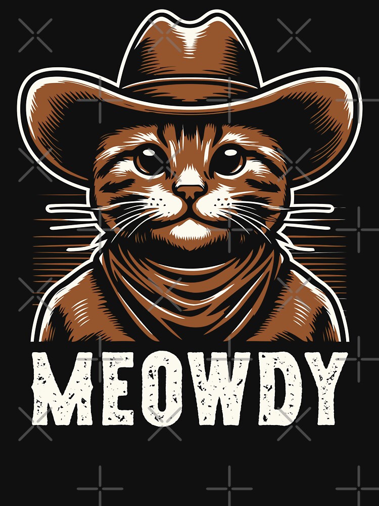 Meowdy Cat in Cowboy Hat by RareBunny T-Shirts, Hoodie, Sweatshirt | BlankRebels.com (Image 3)