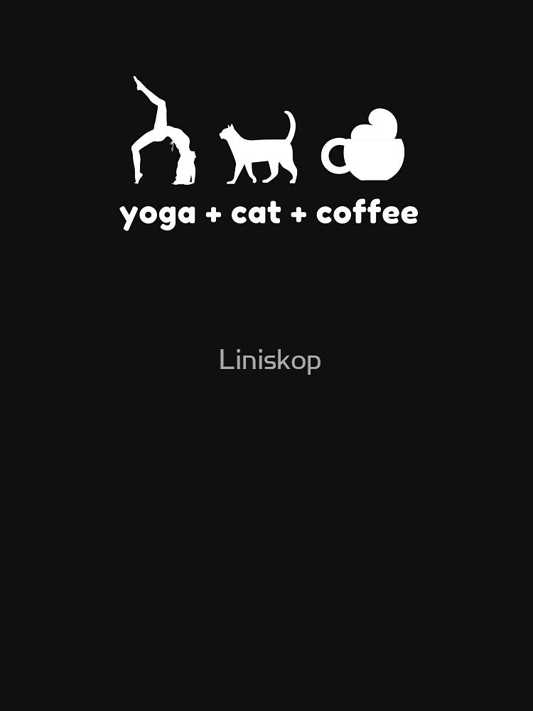 Copy of Yoga Cat Coffee by Liniskop T-Shirts, Hoodie, Sweatshirt | BlankRebels.com (Image 2)