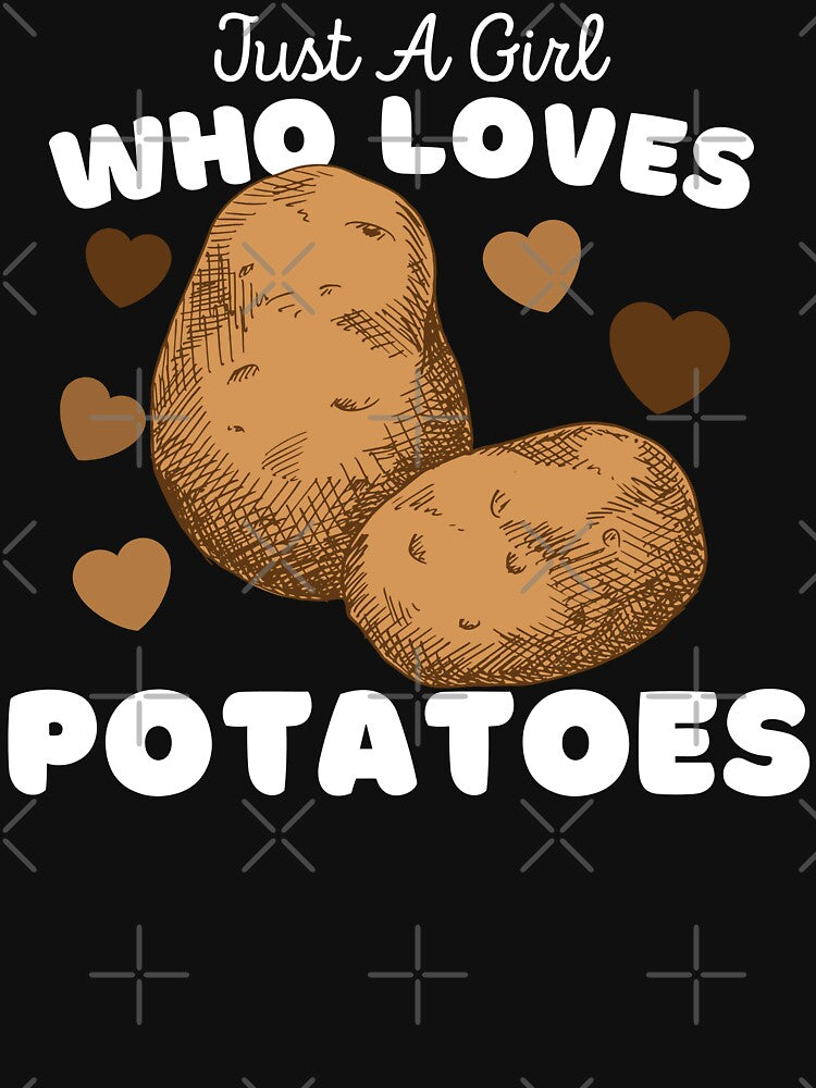 Just A Girl Who Loves Potatoes - Funny Foodie Spud by Motion Designs T-Shirts, Hoodie, Sweatshirt | BlankRebels.com (Image 2)