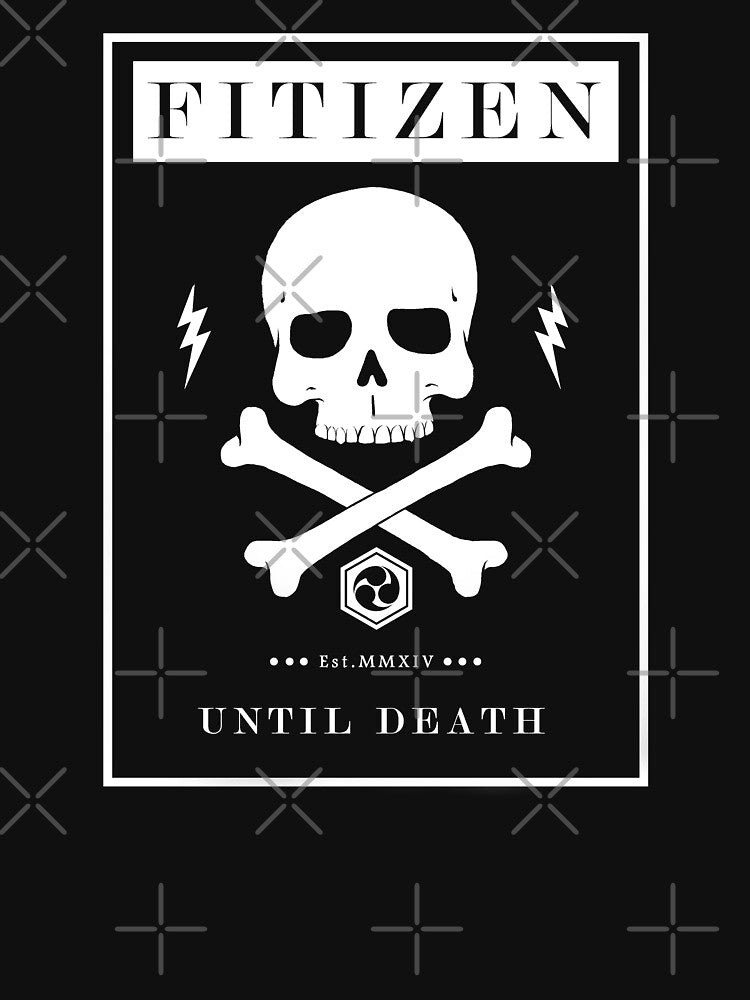 Fitizen Skull - White by yoshi77 T-Shirts, Hoodie, Sweatshirt | BlankRebels.com (Image 3)