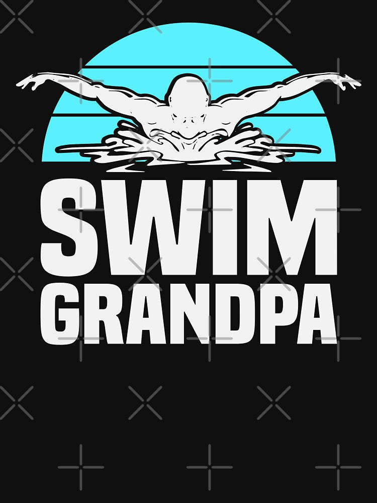 Swim Team Grandpa Papa Swimming Meet Swimmer by bylox T-Shirts, Hoodie, Sweatshirt | BlankRebels.com (Image 3)