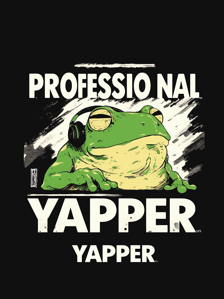 Professional Yapper Frog – Funny Lazy Frog Meme Aesthetic by Void & Valor T-Shirts, Hoodie, Sweatshirt (Image 3)