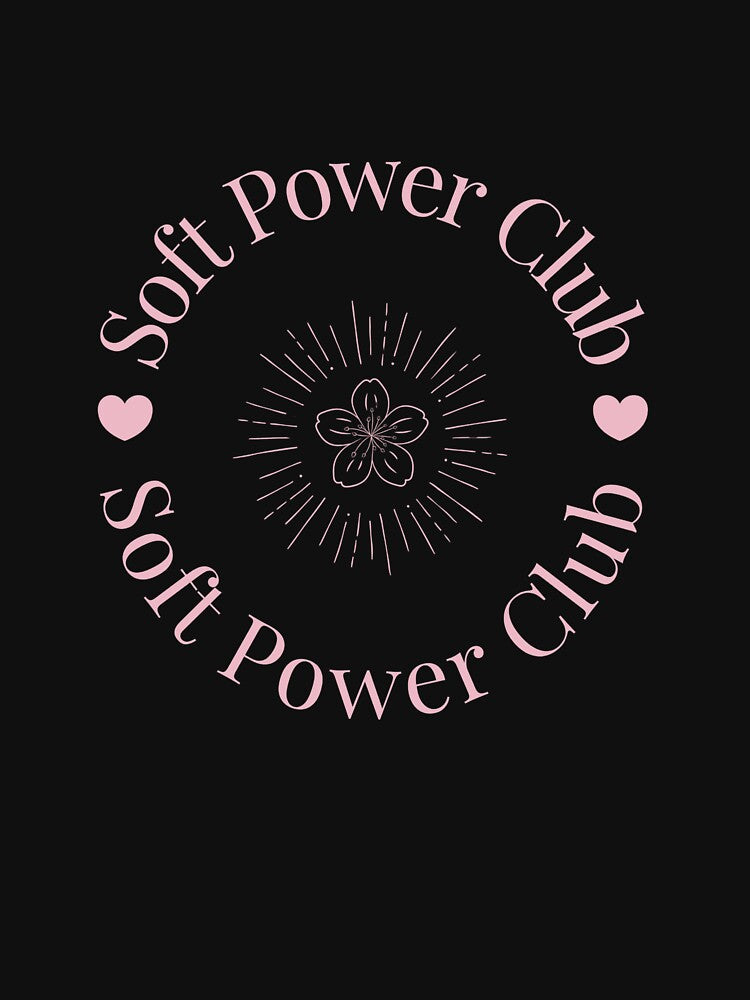 Soft Power Club - Blush on Black by Soft Power Club T-Shirts, Hoodie, Sweatshirt | BlankRebels.com (Image 3)