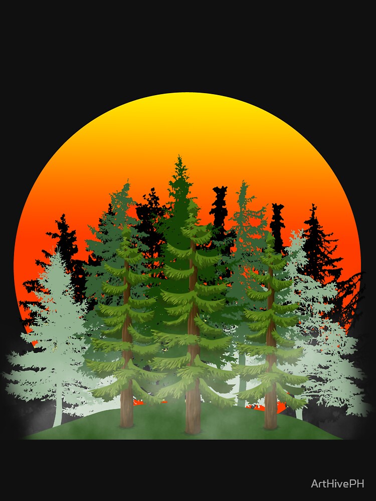 Misty Pines by ArtHivePH T-Shirts, Hoodie, Sweatshirt | BlankRebels.com (Image 3)