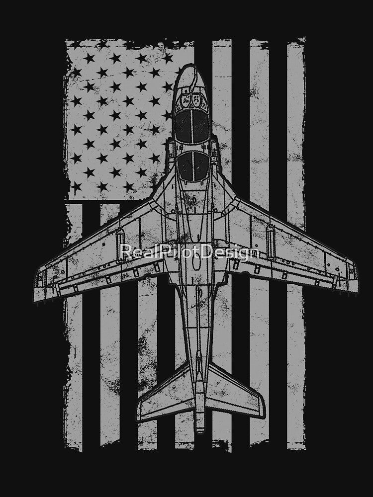 EA-6B Prowler Military Airplane Vintage Flag by RealPilotDesign T-Shirts, Hoodie, Sweatshirt | BlankRebels.com (Image 3)