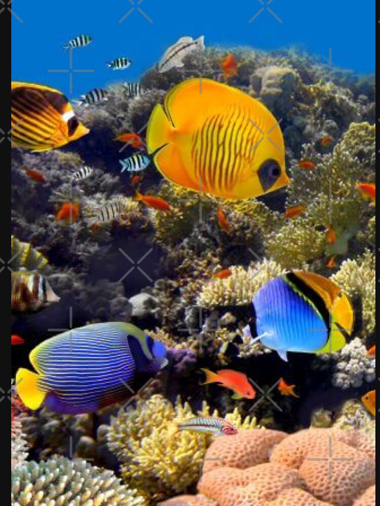 Coral Reef Tropical Fish by Foofighter01 T-Shirts, Hoodie, Sweatshirt | BlankRebels.com (Image 3)