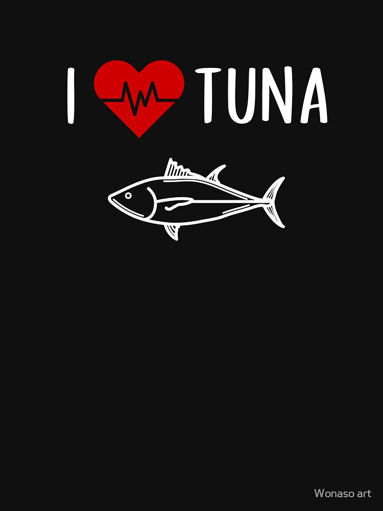 I LOVER TUNA Tuna Lover Shirt, Tuna Lover Gift,Mask TUNA by Wonaso art Hoodie, Sweatshirt | BlankRebels.com (Image 3)