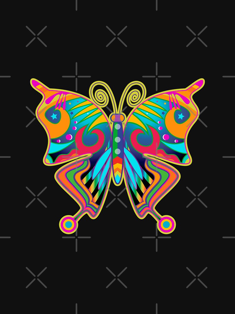 Retro Butterfly by gpsapparel T-Shirts, Hoodie, Sweatshirt | BlankRebels.com (Image 3)