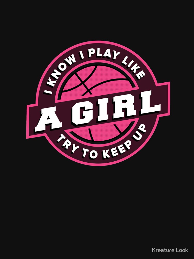 Play Like a Girl basketball | basketball shirt | basketball coach gift | basketball team gift | sports quote |... (Image 3)