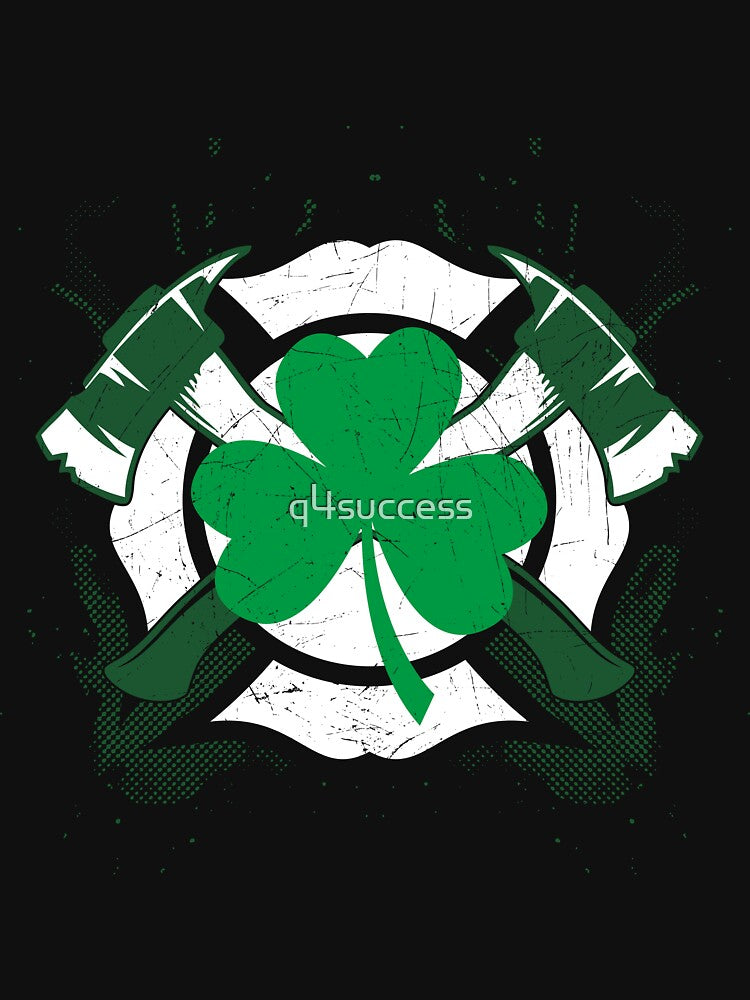 Firefighter Cross Axes St. Patrick's Day Clothes by q4success T-Shirts, Hoodie, Sweatshirt | BlankRebels.com (Image 3)