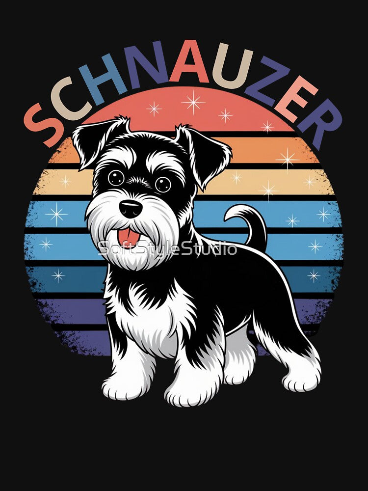 Schnauzer Dog Retro Vintage Style #2 by SoftStyleStudio ⭐⭐⭐ T-Shirts, Hoodie, Sweatshirt | BlankRebels.com (Image 3)