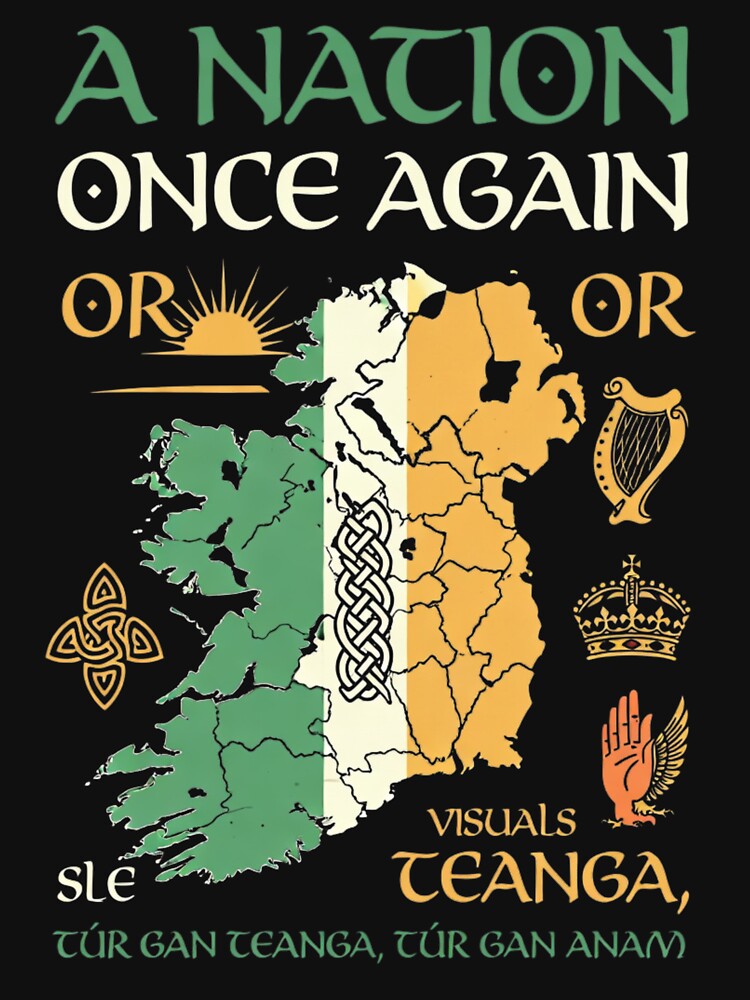 Wolfe Tones A Nation Once Again | Irish Unity Rebel Song Tee Sticker by GeniePixel