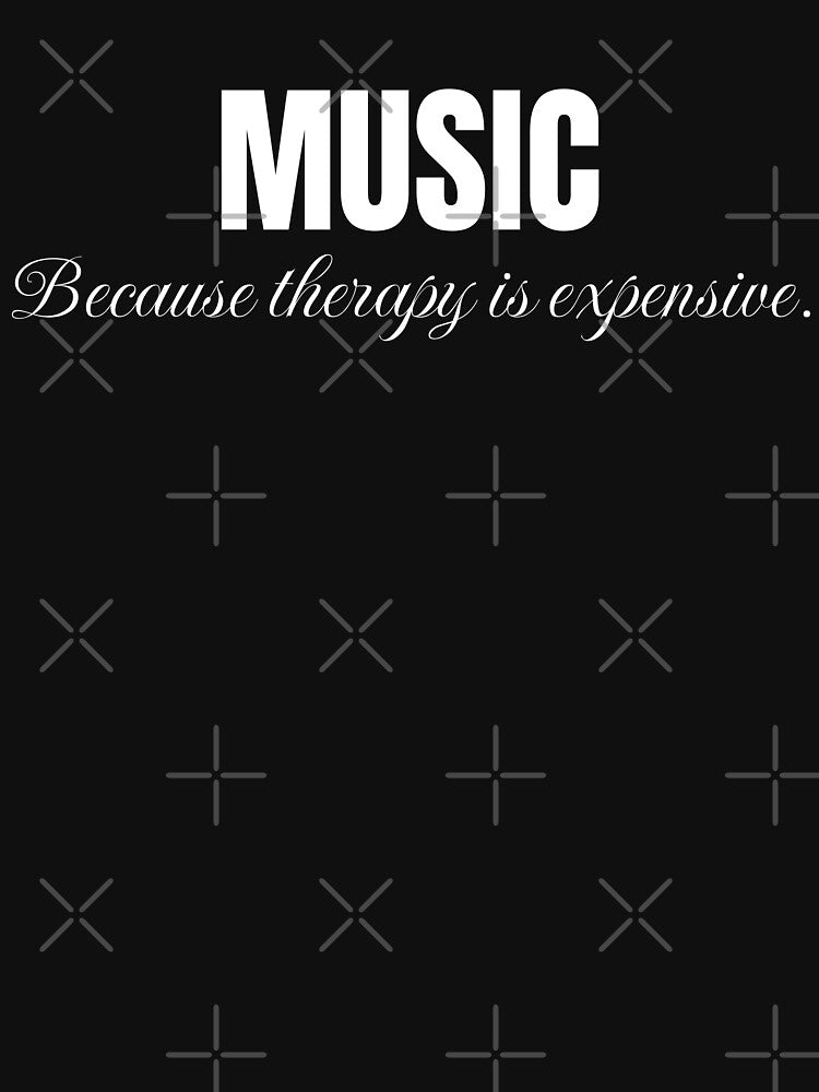 Music is my therapy by wittyprinttop T-Shirts, Hoodie, Sweatshirt | BlankRebels.com (Image 3)