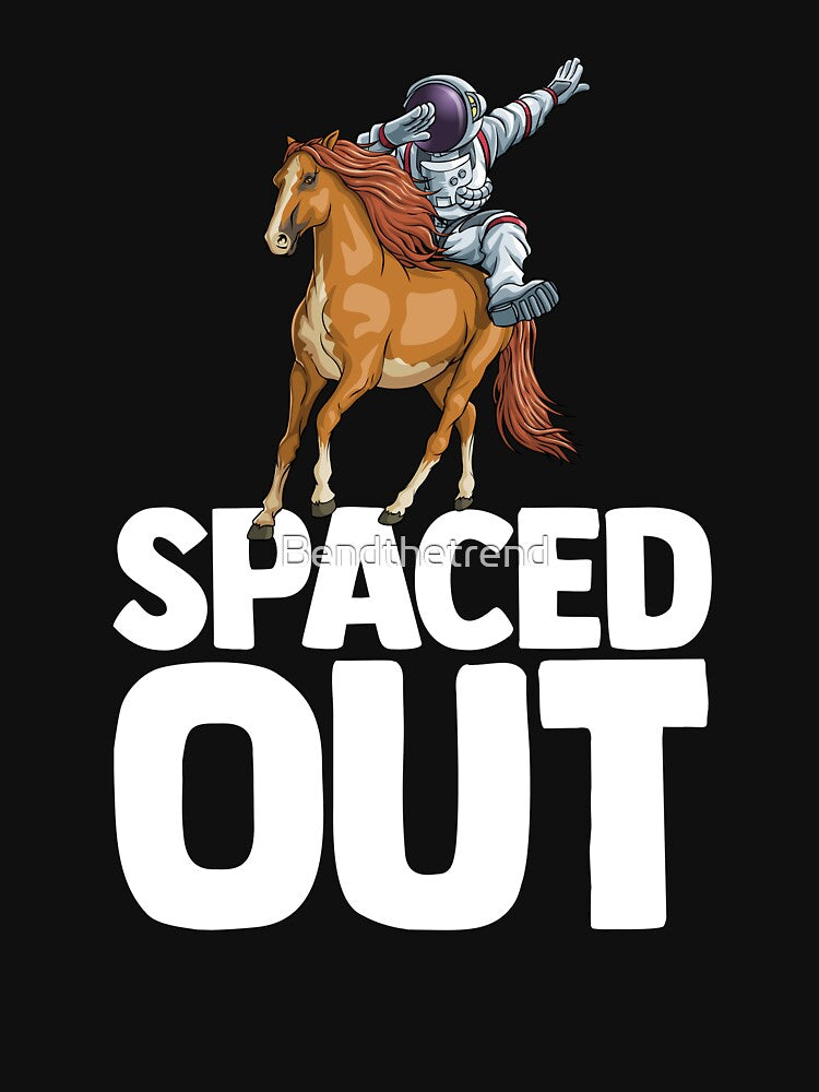 Spaced Out Astronaut Horse Outserspace Science Geek by Bendthetrend T-Shirts, Hoodie, Sweatshirt | BlankRebels.com (Image 3)
