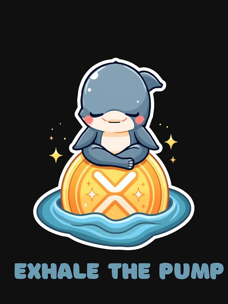 Exhale the Pump – Zen XRP Dolphin Crypto Meditation Design by LintonGriffin T-Shirts, Hoodie, Sweatshirt (Image 3)
