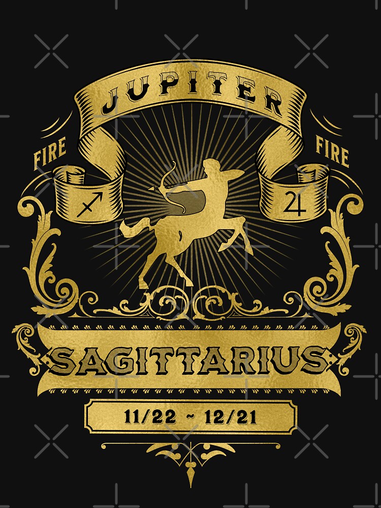 The Zodiac Sign of Sagittarius Golden by rhombusOnion T-Shirts, Hoodie, Sweatshirt | BlankRebels.com (Image 3)