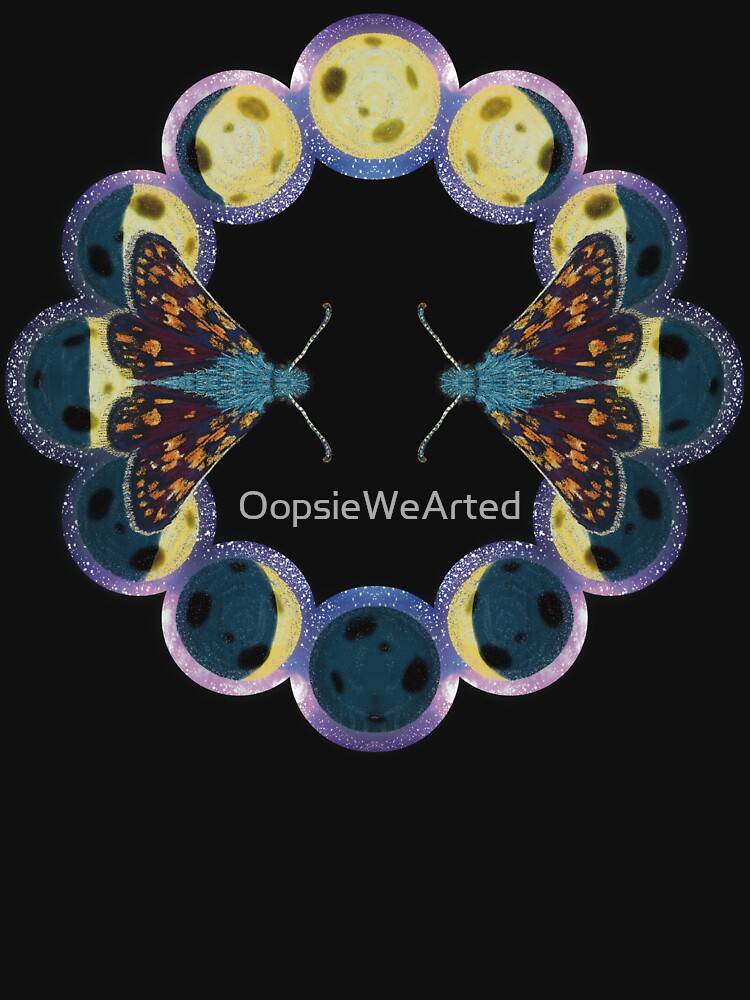 Moth and Moon Phase ring by OopsieWeArted T-Shirts, Hoodie, Sweatshirt | BlankRebels.com (Image 3)
