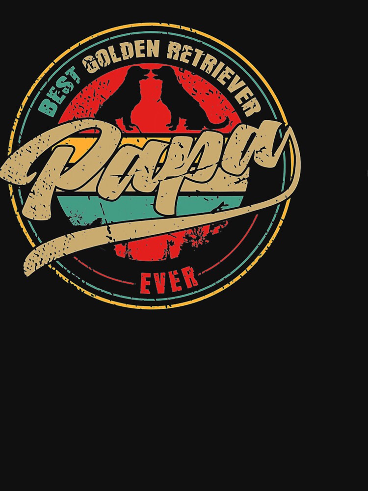 Best Golden Retriever Papa Ever - Golden Retriever Dog by NiceStore095 T-Shirts, Hoodie, Sweatshirt (Image 3)