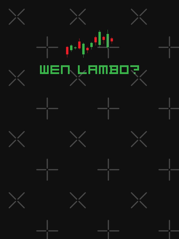 WEN LAMBO? Funny Crypto Trader T-Shirt – Bitcoin & Meme Design by AkiruAiStudio Hoodie, Sweatshirt (Image 3)