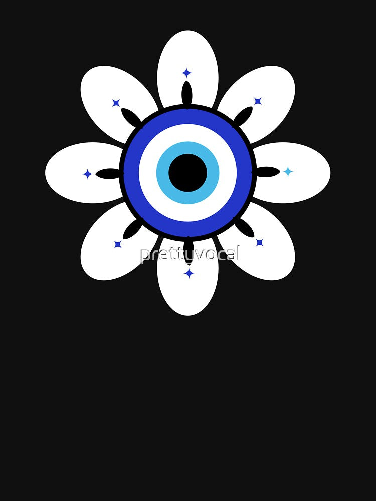 Evil Eye Cute Flower Esoteric Mystical Aesthetic by prettyvocal T-Shirts, Hoodie, Sweatshirt | BlankRebels.com (Image 3)
