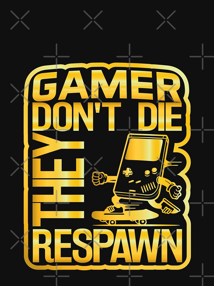 Gamers Don't Die They Respawn, Retro Handheld by AxzoGerman T-Shirts, Hoodie, Sweatshirt | BlankRebels.com (Image 3)