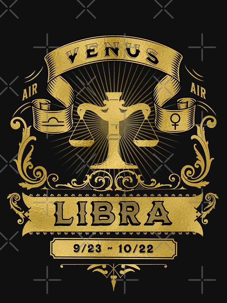 The Zodiac Sign of Libra Golden by rhombusOnion T-Shirts, Hoodie, Sweatshirt | BlankRebels.com (Image 3)