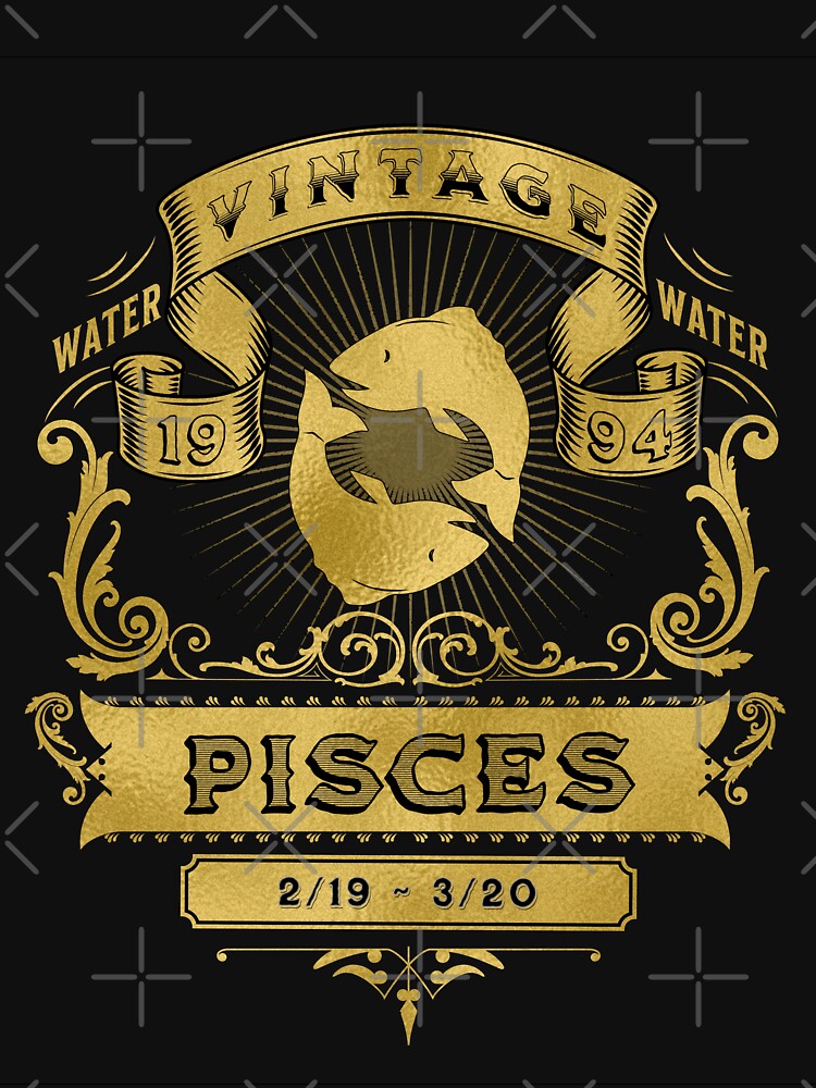 The Zodiac Sign of Pisces Golden Vintage 1994 by rhombusOnion T-Shirts, Hoodie, Sweatshirt | BlankRebels.com (Image 3)
