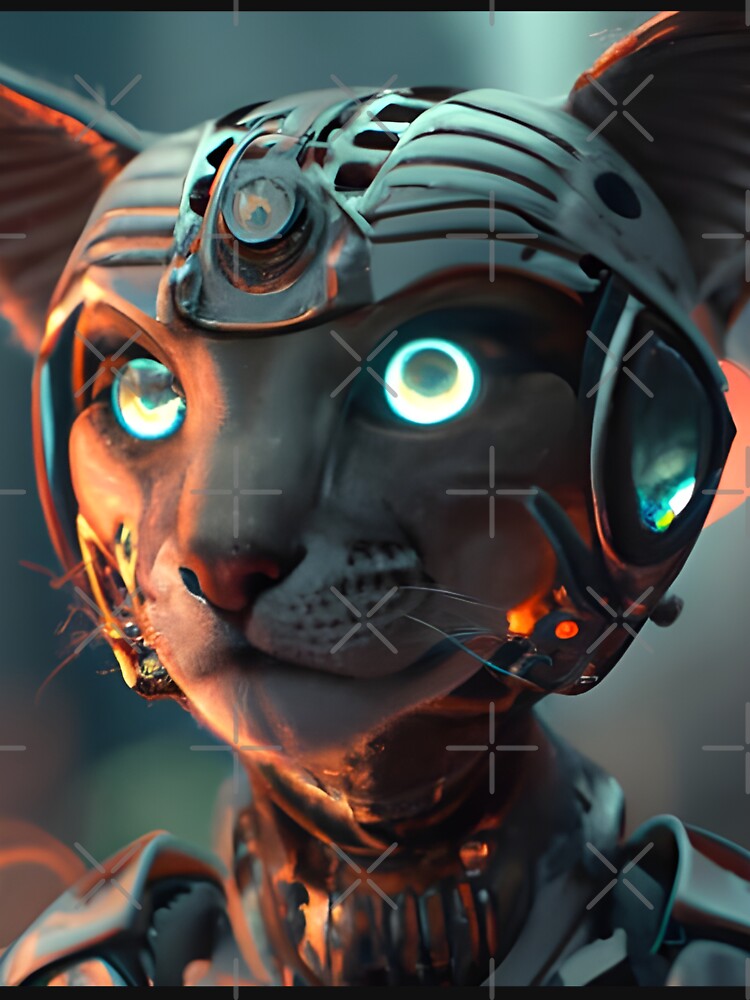 Cyberpunk Kitty (3) - Anthropomorphic Sci fi Cats by TheThirdEye T-Shirts, Hoodie, Sweatshirt | BlankRebels.com (Image 3)