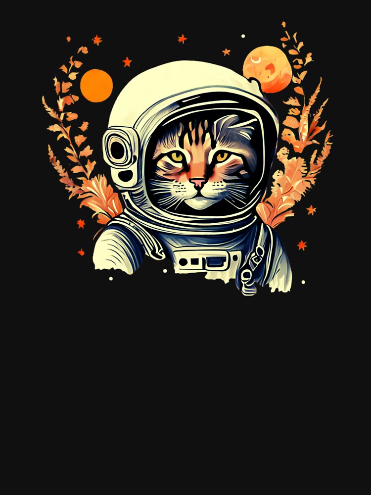 Space Astronaut Cat by Beatka1 T-Shirts, Hoodie, Sweatshirt | BlankRebels.com (Image 3)