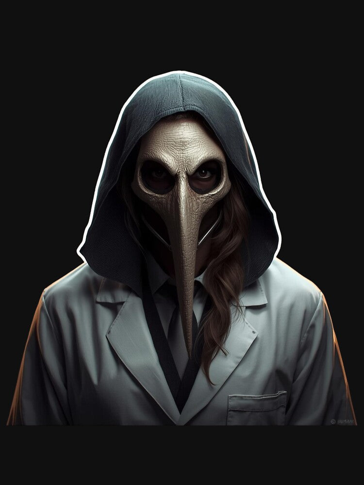 Modern Plague Doctor Doctor MD Gothic Medical Horror Dark Art by LintonGriffin T-Shirts, Hoodie, Sweatshirt (Image 3)