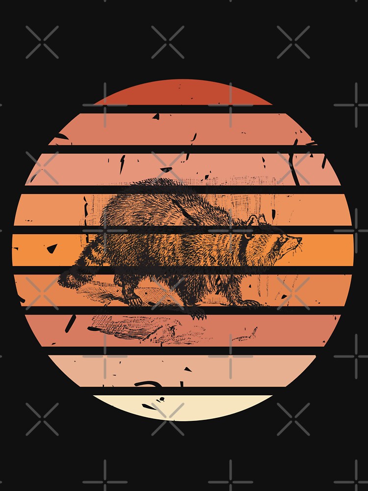 Vintage feral raccoon trash panda funny animals by dylan150488 T-Shirts, Hoodie, Sweatshirt | BlankRebels.com (Image 3)