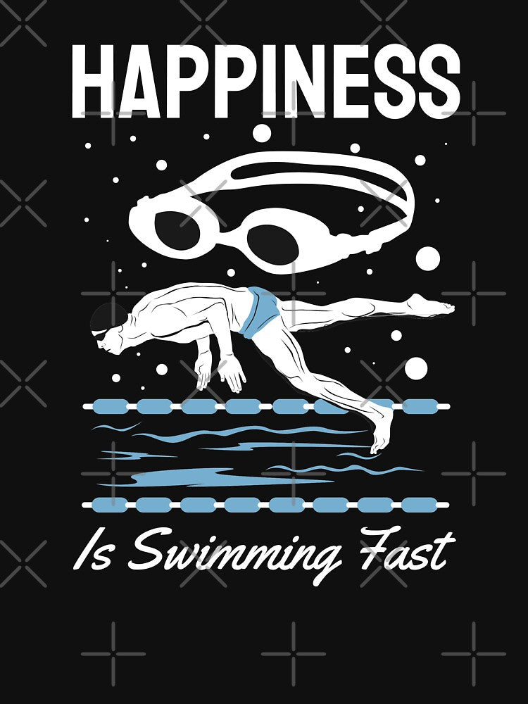 Vintage Happiness is Swimming Fast by bylox T-Shirts, Hoodie, Sweatshirt | BlankRebels.com (Image 3)