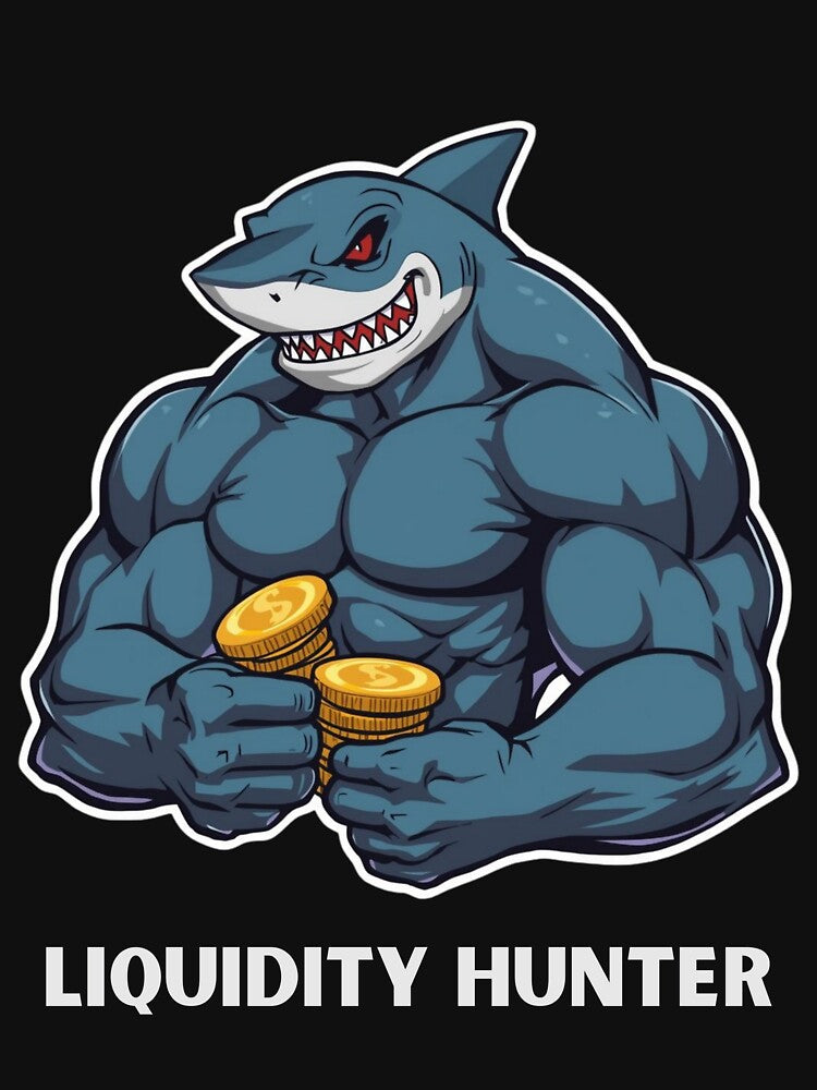 Liquidity Hunter Shark – Funny Solana Crypto Gym Bro Meme Shirt by LintonGriffin Hoodie, Sweatshirt (Image 3)