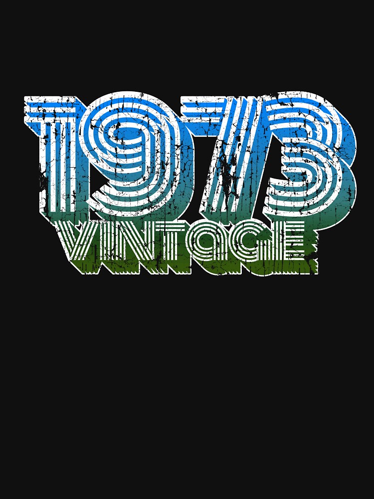 Vintage 70s 45th Birthday T Shirt Oldschool 1973 Mom Gift by roarr Hoodie, Sweatshirt | BlankRebels.com (Image 3)