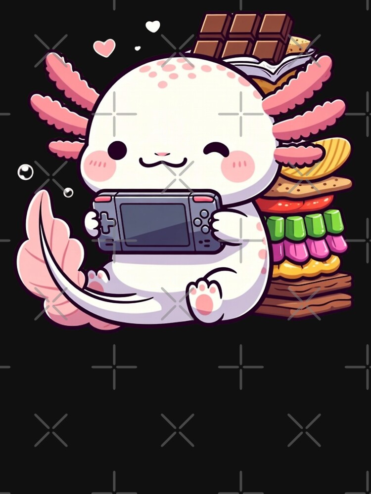 Copy of Cute Axolotl Gamer – Funny Video Game Lover Gift by GrumpySableye T-Shirts, Hoodie, Sweatshirt (Image 3)