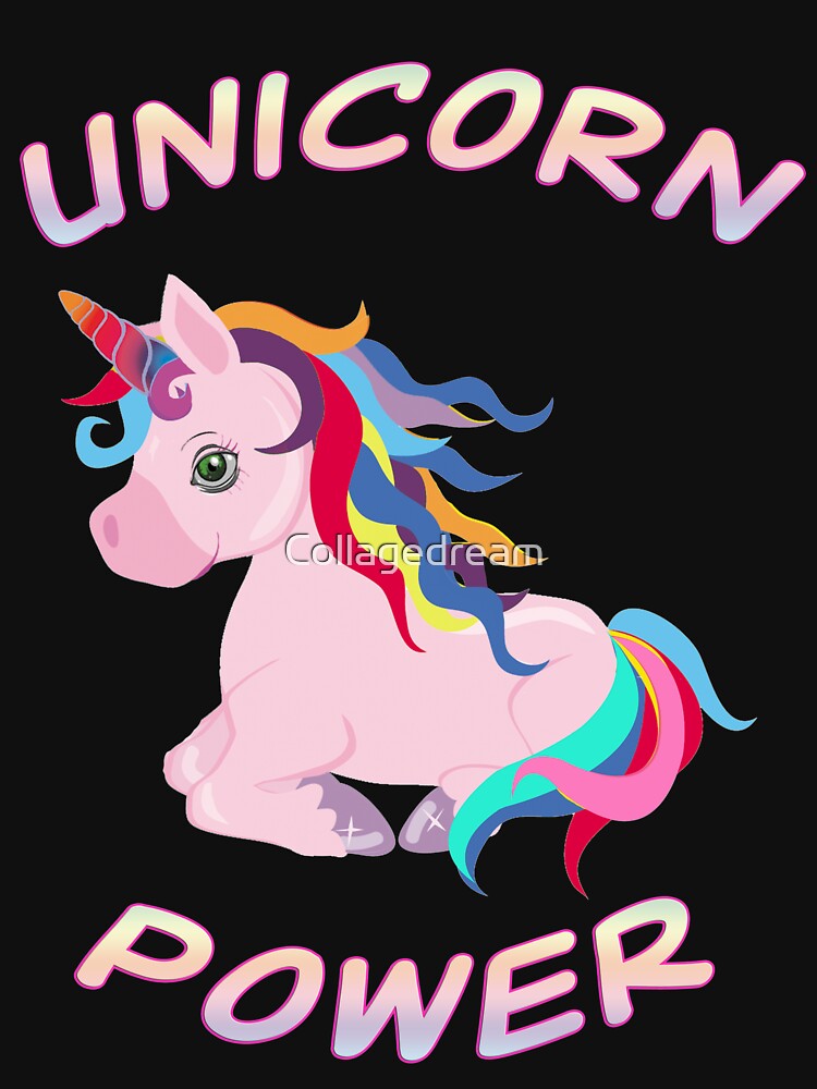 Unicorn,Unicorn power, raimbow by Collagedream T-Shirts, Hoodie, Sweatshirt | BlankRebels.com (Image 3)