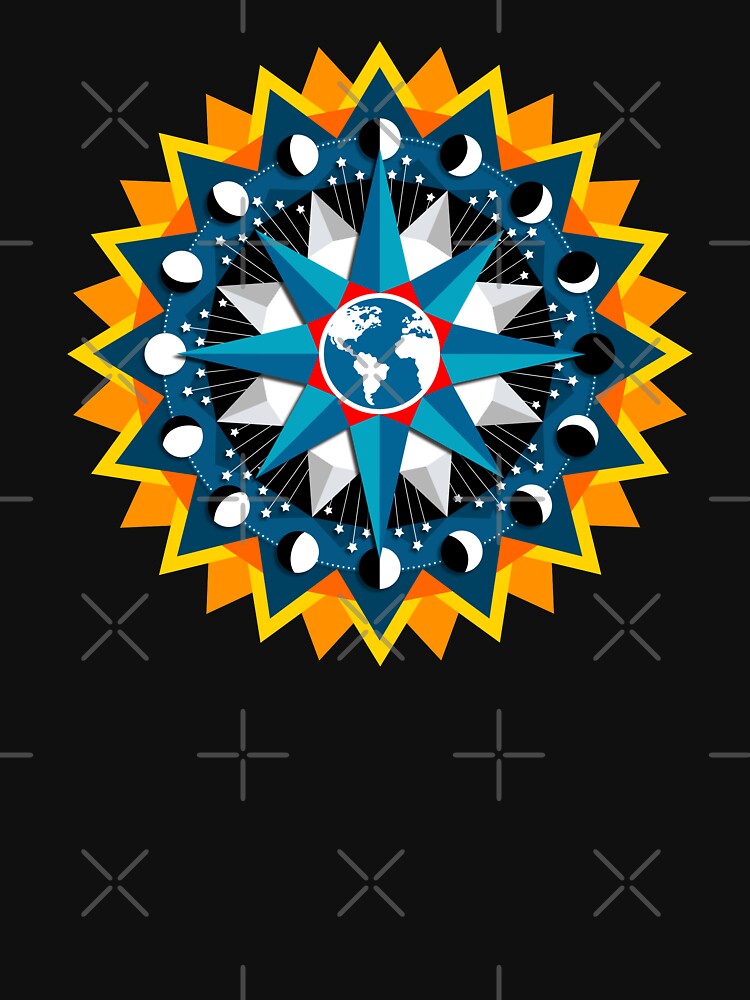 Moon Phase Compass by Lorenzo Salazar T-Shirts, Hoodie, Sweatshirt | BlankRebels.com (Image 3)