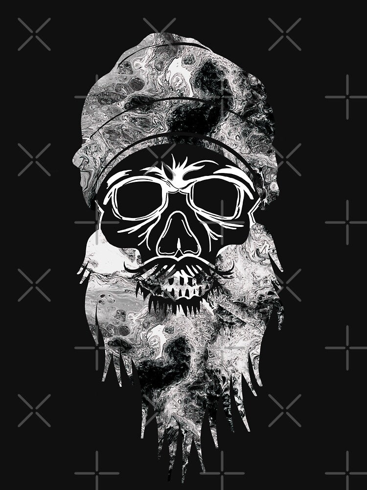 There is beauty in darkness abstract crazy beard skull by TitaCris T-Shirts, Hoodie, Sweatshirt | BlankRebels.com (Image 3)